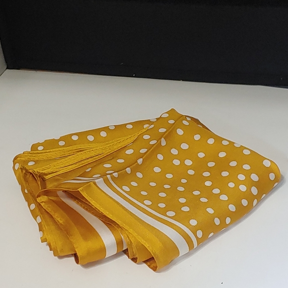 Cleobella Accessories - Cleobella Marigold Polka Dot Scarf Vegan Silk. 